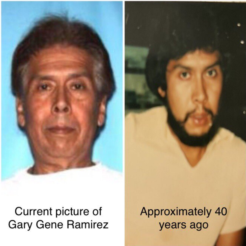 Side-by-side photos of Gary Ramirez.