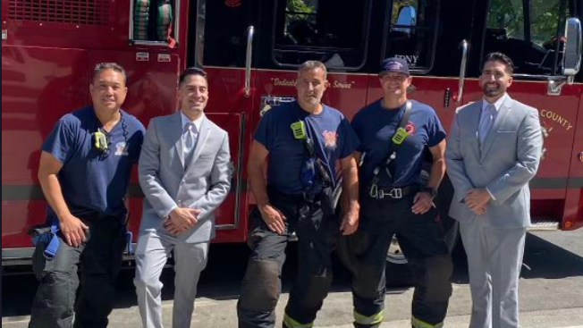 Alameda County firefighters rescue wedding party trapped in elevator