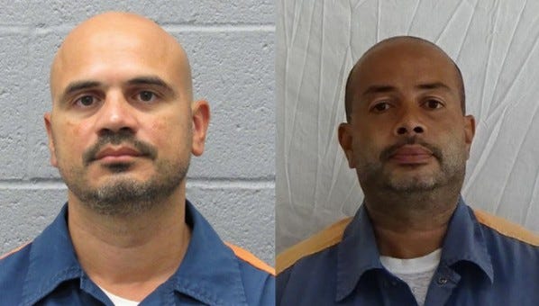 Mugshots of two men