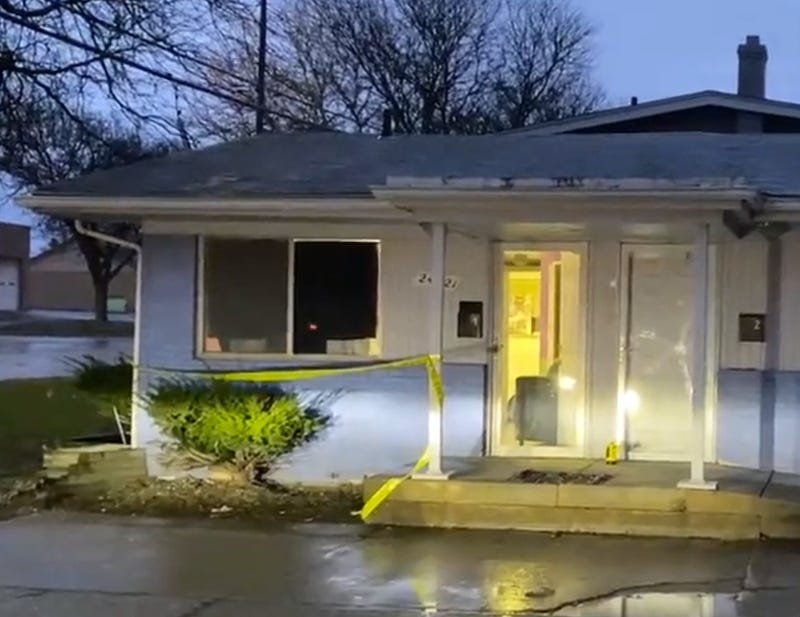 House with crime tape