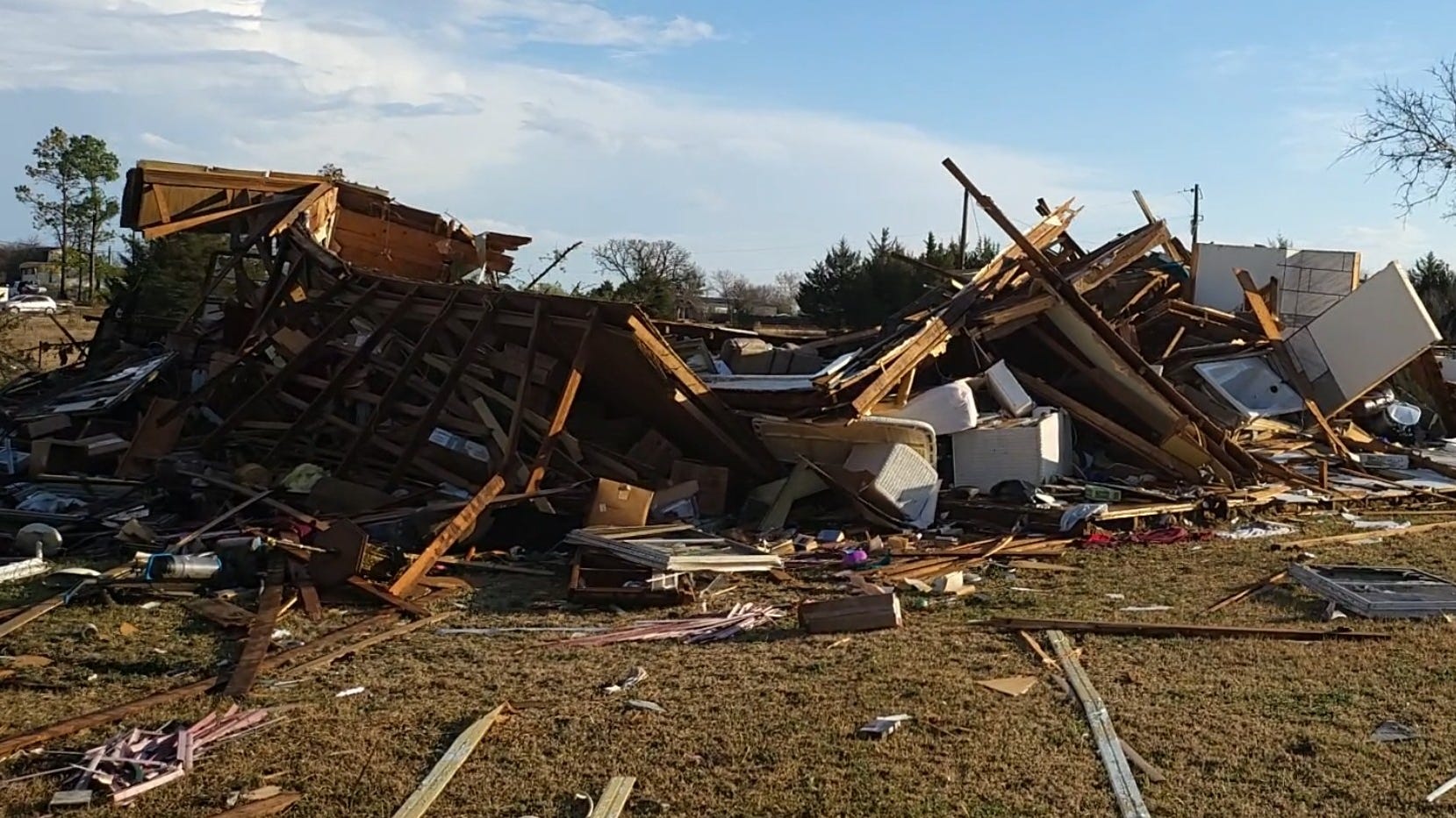 "God was with us": Montague couple rescued from house leveled by tornado