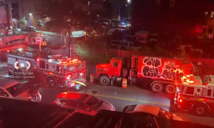 The FDNY put out the fires, and no injuries were reported