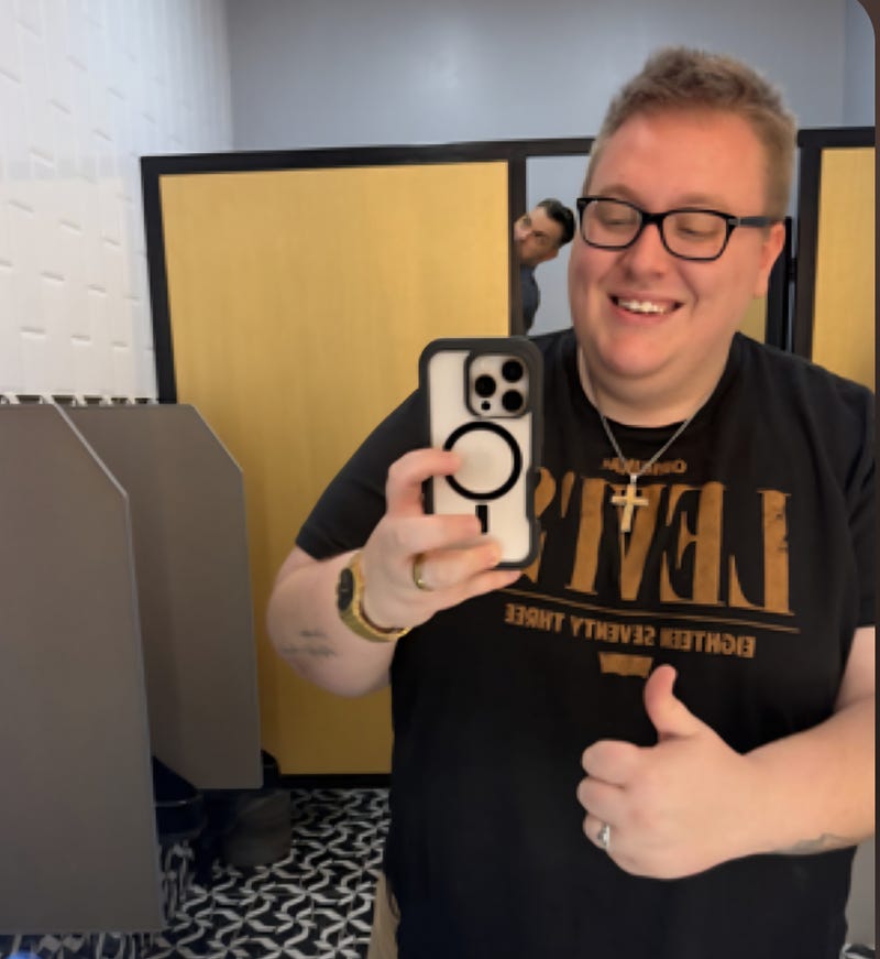 Bathroom Selfies with Chewy