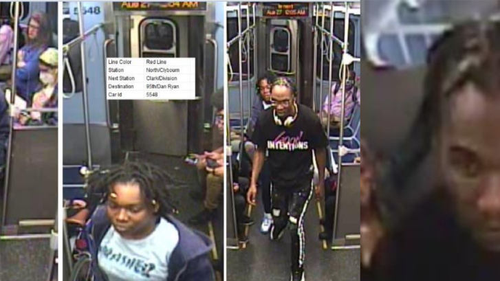 Police release photos of suspects in shooting of woman on Red Line train downtown