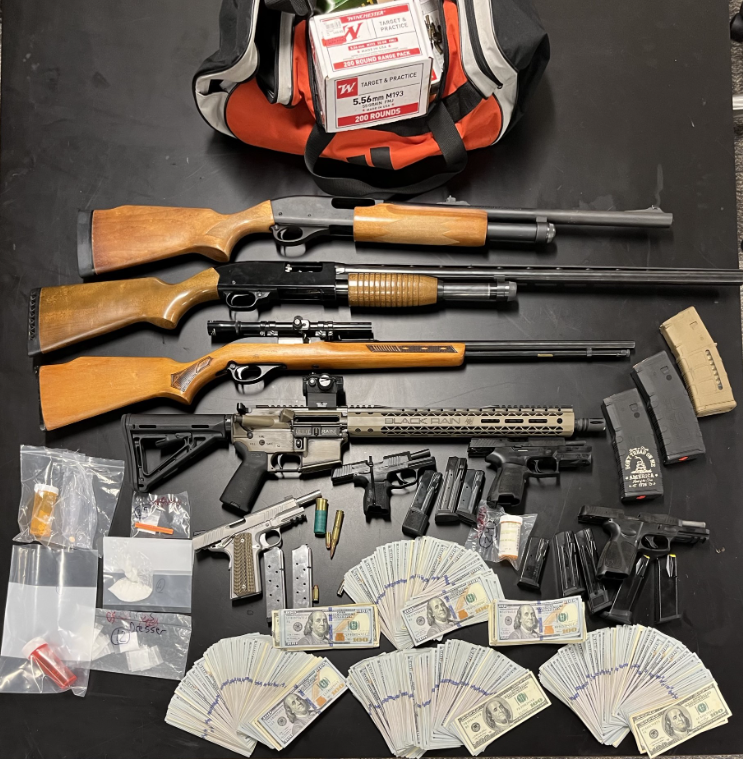 Guns, drugs and cash 