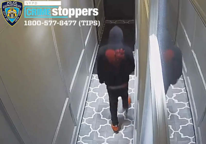 Surveillance photo of the suspect in the SoHo rape on April 21, 2024.