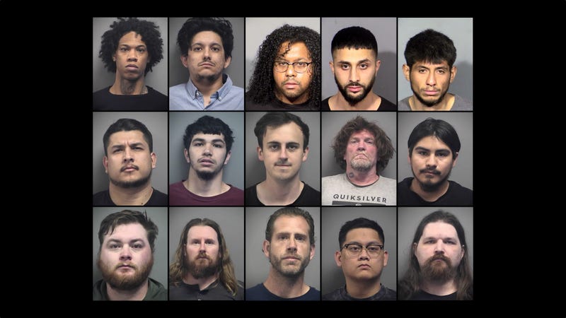 Sex offenders caught in a sting on 4/6-7, 2023