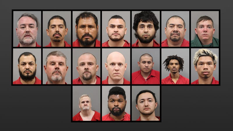 Men arrested as part of a sex predator sting