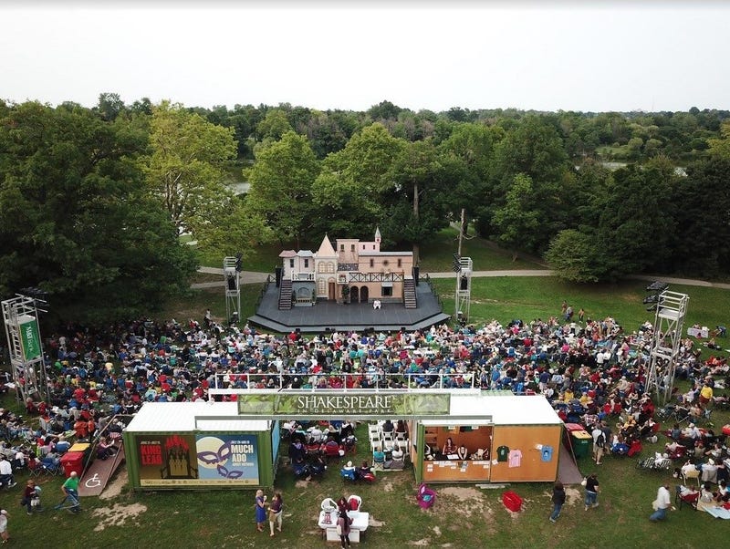 Shakespeare in Delaware Park on the hill across from Buffalo AKG