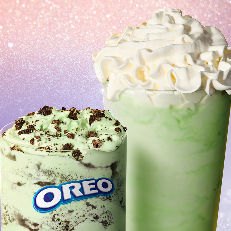 OREO Shamrock McFlurry and Shamrock Shake