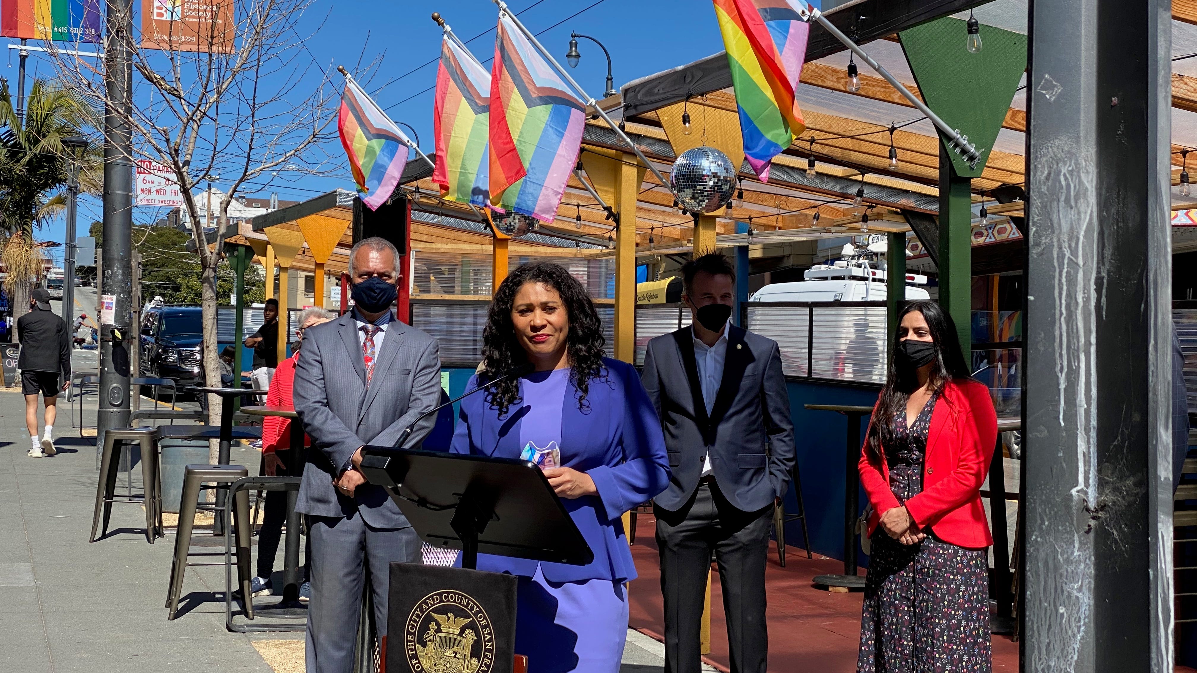 SF Mayor London Breed announces legislation to make Shared Spaces program permanent