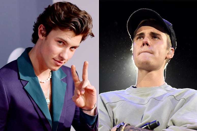 Shawn Mendes and Justin Bieber