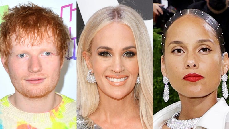 Sheeran, Underwood, Keys