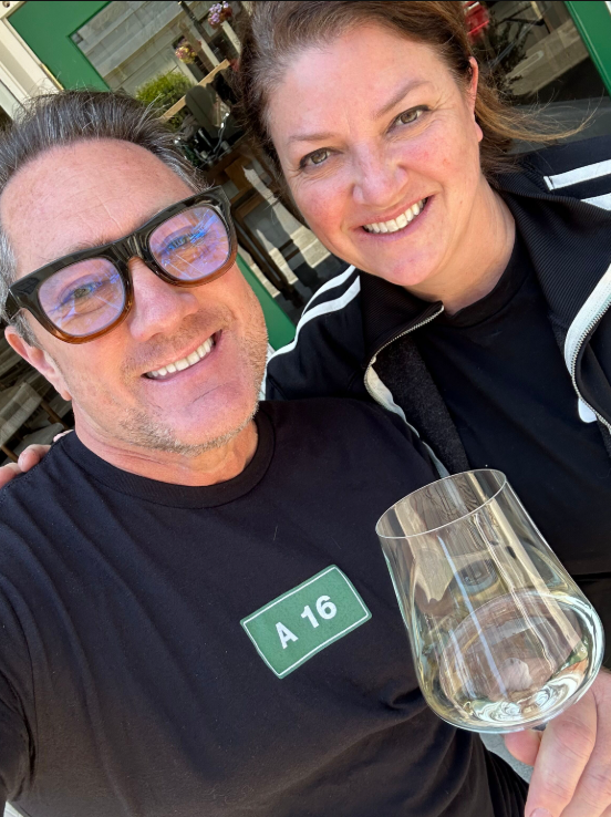 Liam Mayclem with Shelley Lindgren.