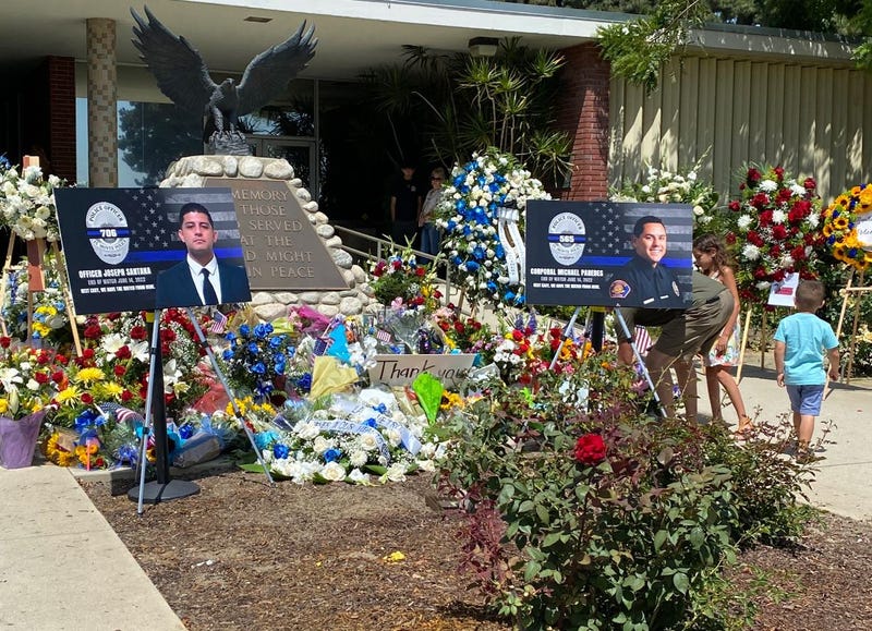 Memorial for El Monte police officers killed in shooting