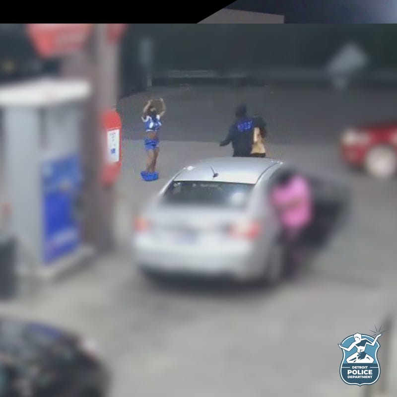 Suspect at gas station