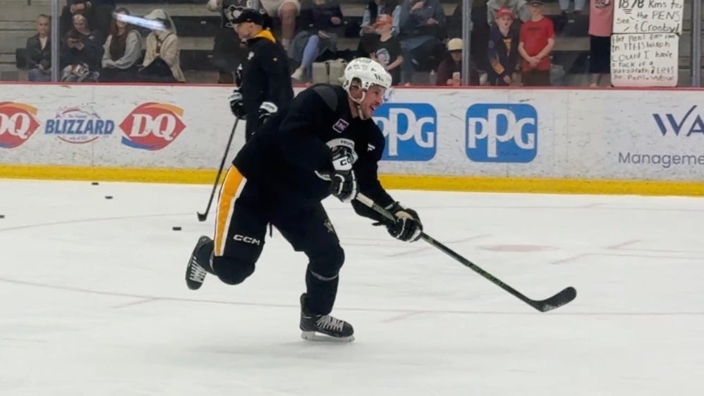 Crosby ‘takes another step’ returning to practice