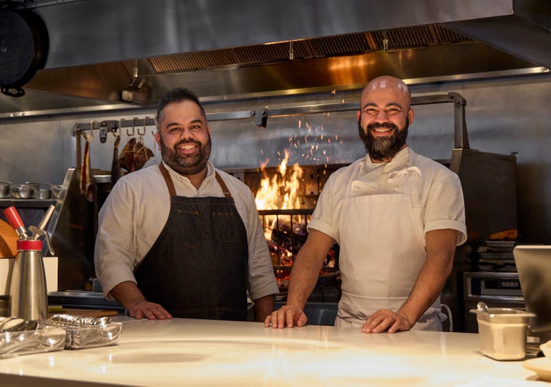 Chefs Sahil Sethi, left, and Sujan Sarkar founded Sifr in Chicago's River North neighborhood in 2023.