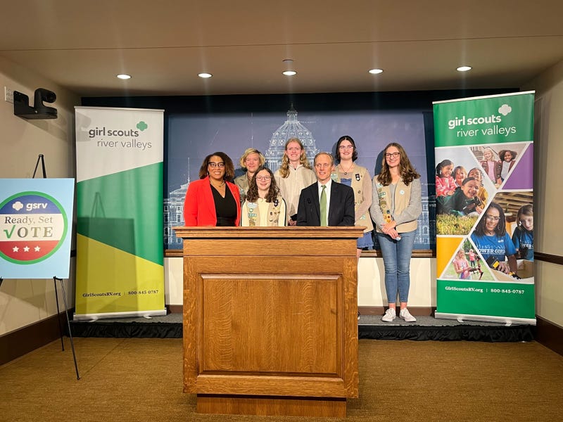 Girls Scouts, Secretary of State, Steve Simon, Voting, Election