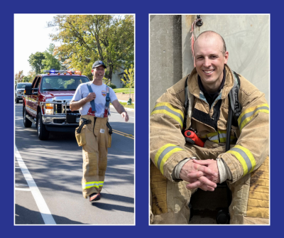 Over 150 miles in nine days. That's the trek firefighters Doug Foote and Kyle Bode will embark on by foot, starting this Saturday.