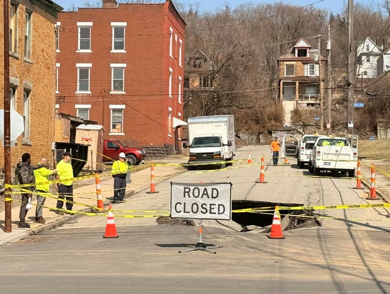 Sinkhole in Homewood