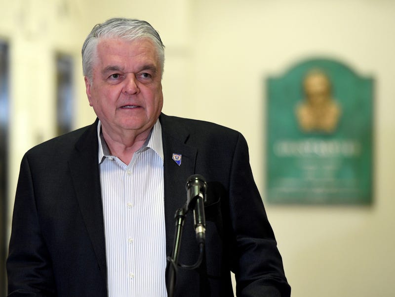 Nevada Gov. Steve Sisolak speaks during a news conference on the state's response to the coronavirus outbreak at the Grant Sawyer State Office Building on March 17, 2020 in Las Vegas, Nevada.