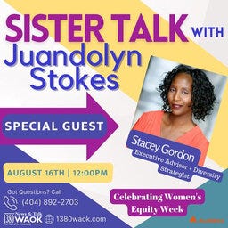 Sister Talk welcomes Stacey Gordon