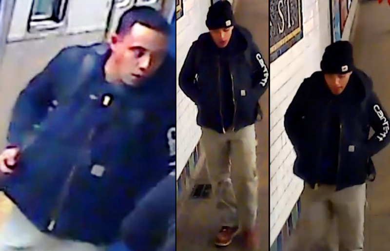 Police are searching for a man suspected of slashing a 14-year-old boy at a subway station in Bushwick on Tuesday afternoon
