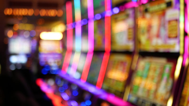 A row of slow machines in a casino
