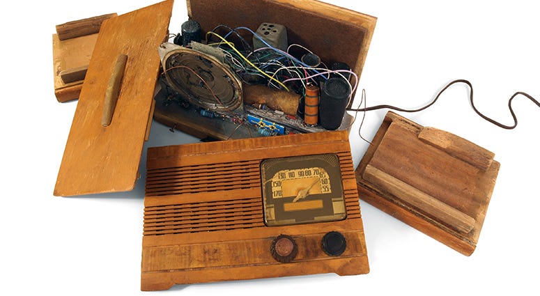 Smashed radio