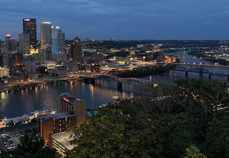 View of Pittsburgh - Smithfield Street Bridge