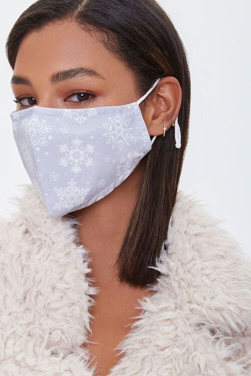 Snowflake face mask