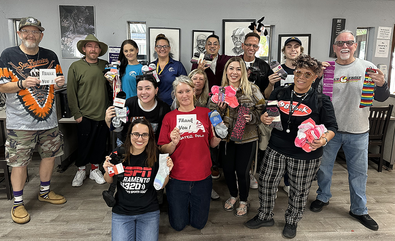 Join is in supporting The Gathering Inn this "Socktober".