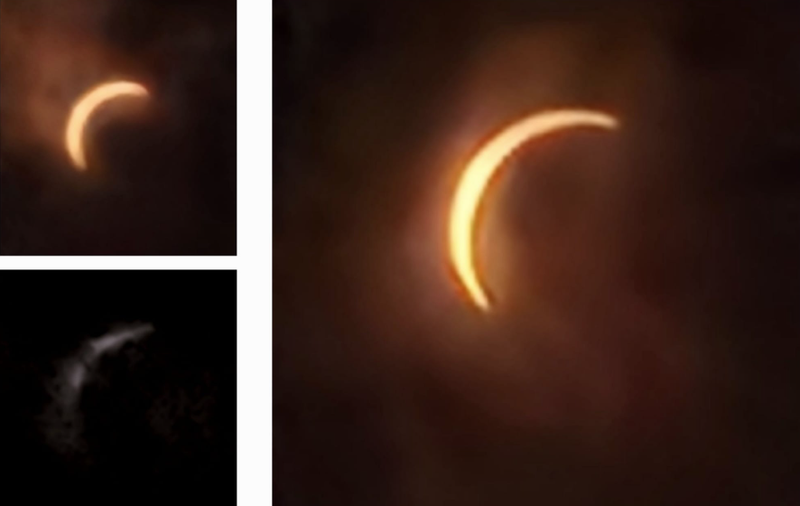 Views of the Eclipse in Pittsburgh