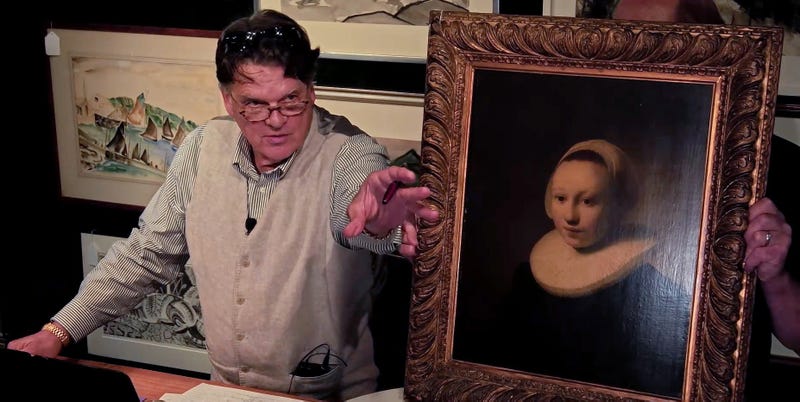 The “Portrait of a Girl” being auctioned. 