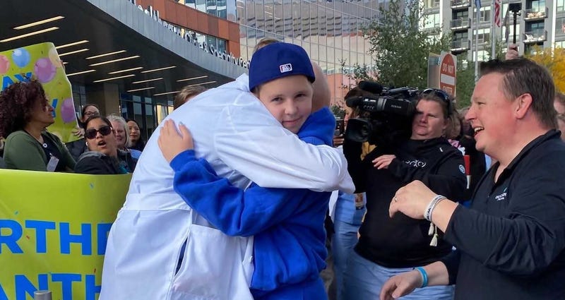Sophia Forchas was shot in the head on August 27 in the mass shooting at Annunciation Catholic Church and School in Minneapolis and Thursday, returned home after a long battle.