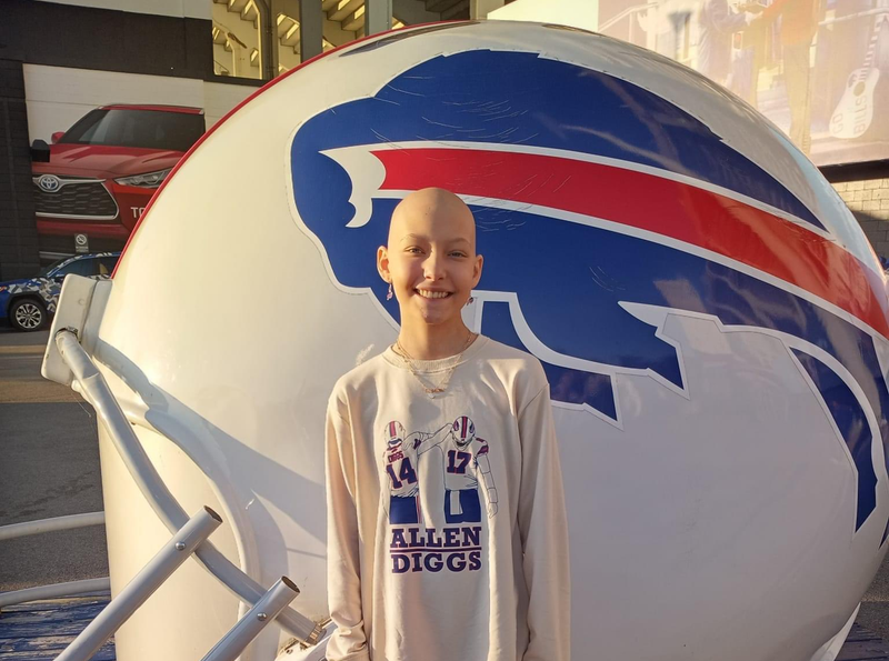 12-year-old Buffalo Bills fan, Sophie LaBorde