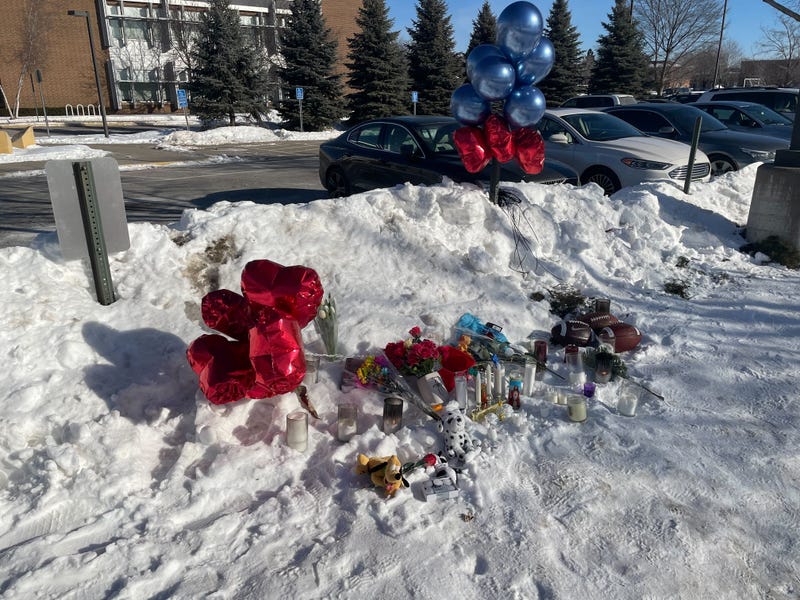The scene where a student was killed at South Education Center in Richfield