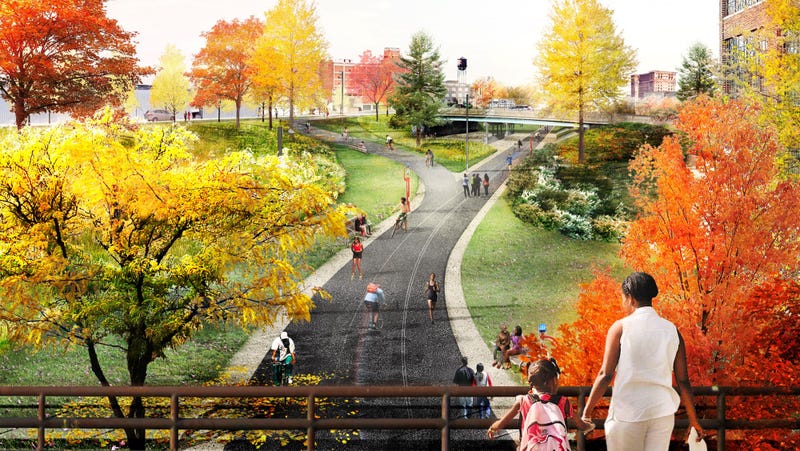 Authorities with the Detroit Riverfront Conservancy and community partners celebrated the first steps in a $8 million investment to transform the West Riverfront Wednesday afternoon.
