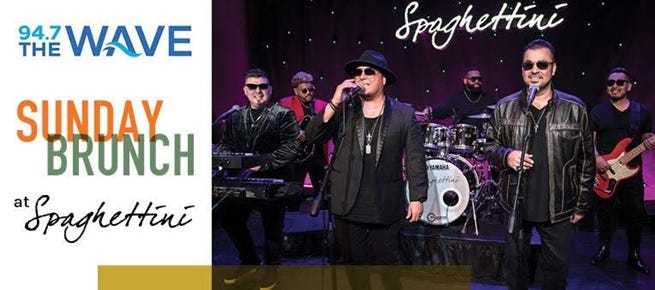 The Wave’s Sunday Brunch at Spaghettini 2024-2025