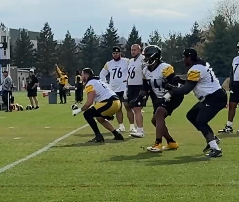 Spencer Anderson at Steelers practice