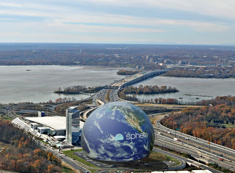Proponen construir la Esfera de las Vegas en PG County MD National Harbor