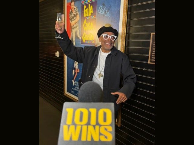 The Alamo Drafthouse theater in Downtown Brooklyn was named the Spike Lee Cinema in a ceremony on Thursday, Sept. 12, 2024.