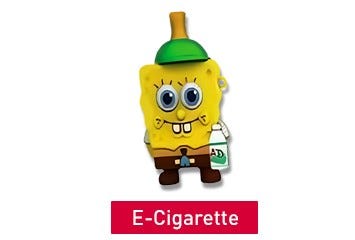 Example of an e-cigarette that looks like the title character from the children's cartoon "SpongeBob SquarePants". 