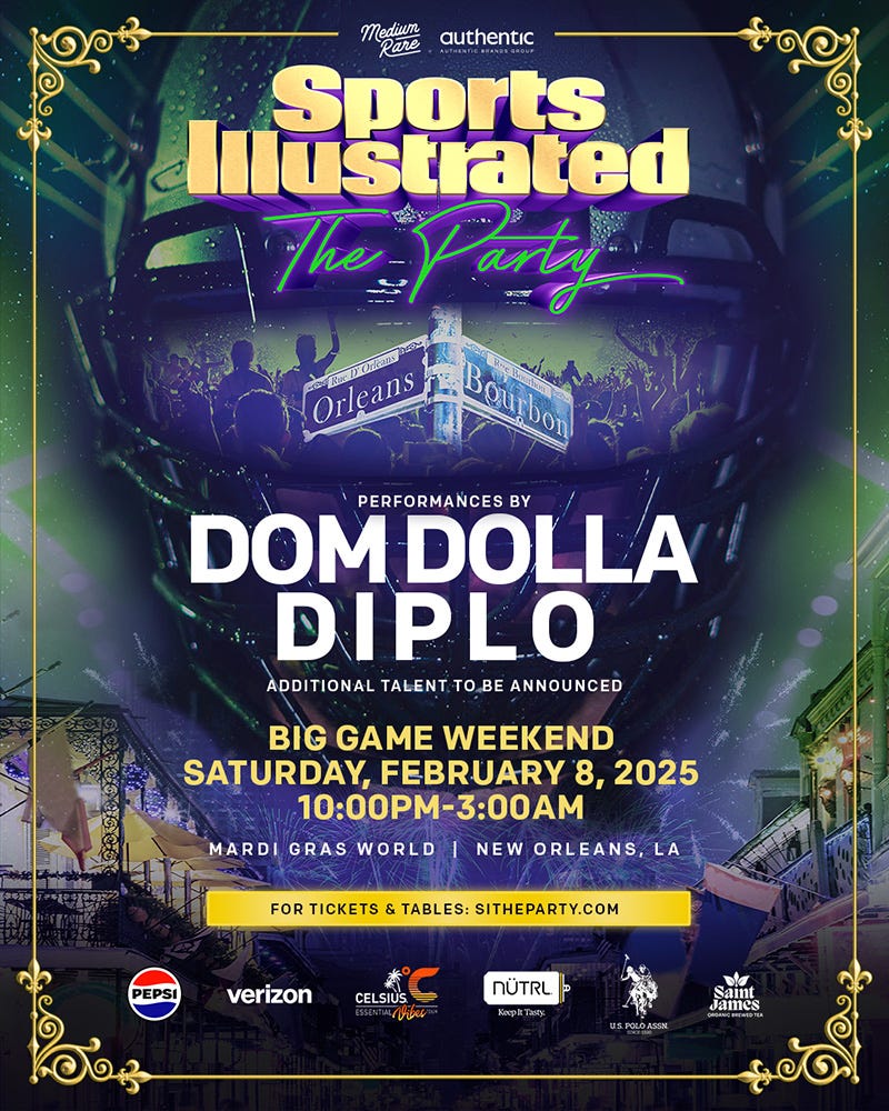 Sports Illustrated The Party flyer