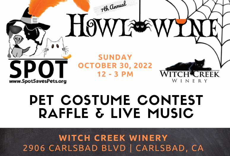SPOT Howl-O-Wine Fundraiser flyer
