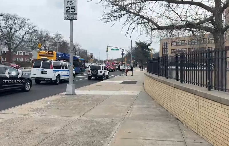 Two students were stabbed at Martin Van Buren High School in Bellerose