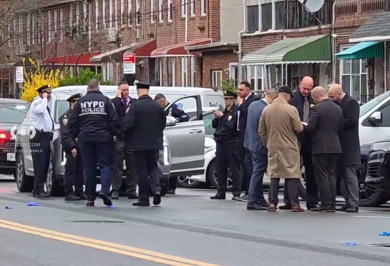 The stabbing happened Sunday morning on 84th Street in Bensonhurst