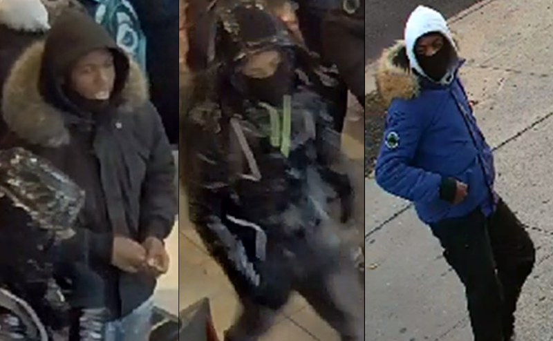 Police are searching for three people in connection with Monday's stabbing in Astoria