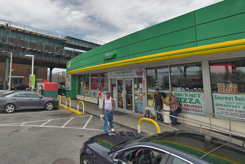 The victim was stabbed at a BP gas station in Westchester Square as he tried to stop a shoplifter